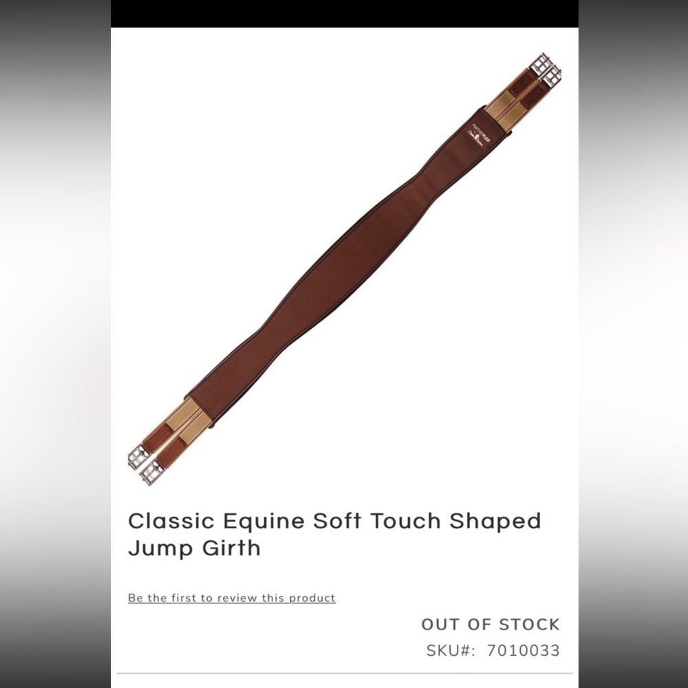 Horse English girth
